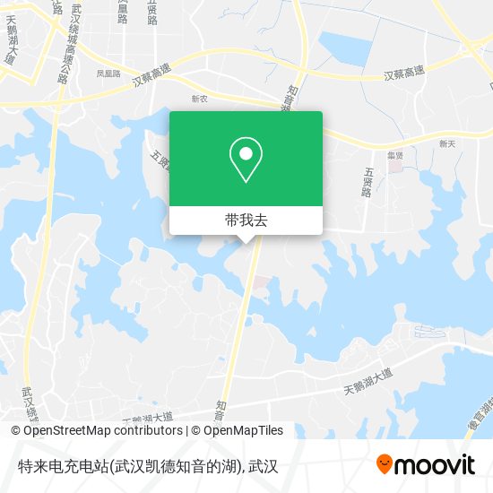 特来电充电站(武汉凯德知音的湖)地图