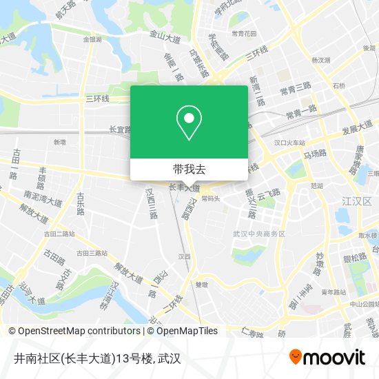 井南社区(长丰大道)13号楼地图