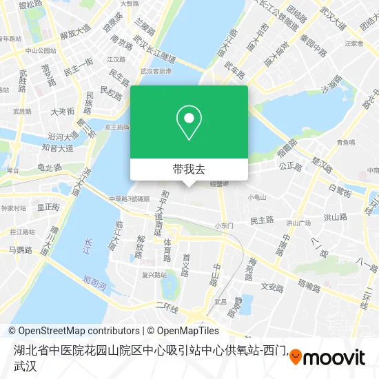 湖北省中医院花园山院区中心吸引站中心供氧站-西门地图