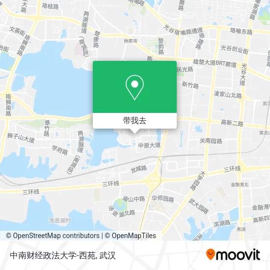中南财经政法大学-西苑地图