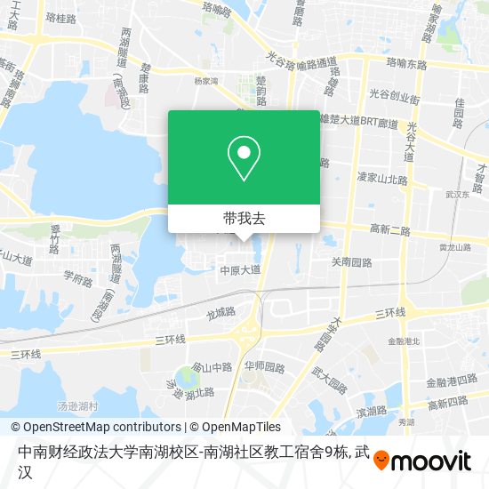 中南财经政法大学南湖校区-南湖社区教工宿舍9栋地图