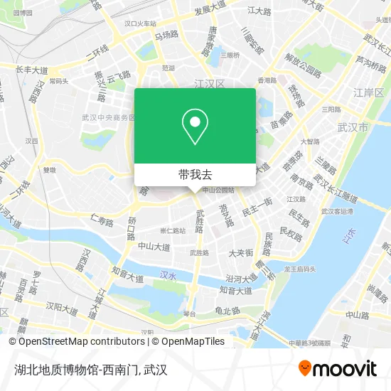 湖北地质博物馆-西南门地图