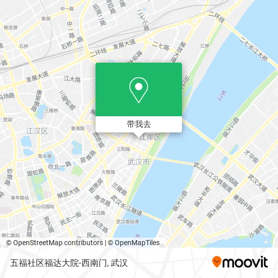 五福社区福达大院-西南门地图