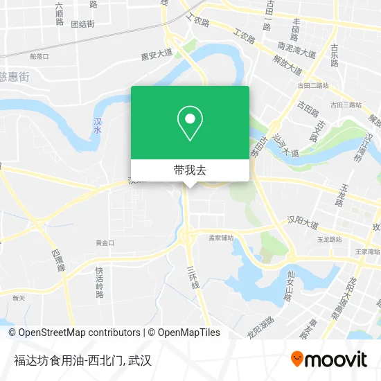 福达坊食用油-西北门地图