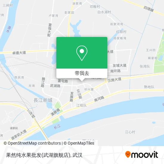 果然纯水果批发(武湖旗舰店)地图