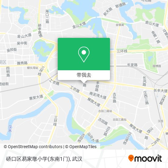 硚口区易家墩小学(东南1门)地图