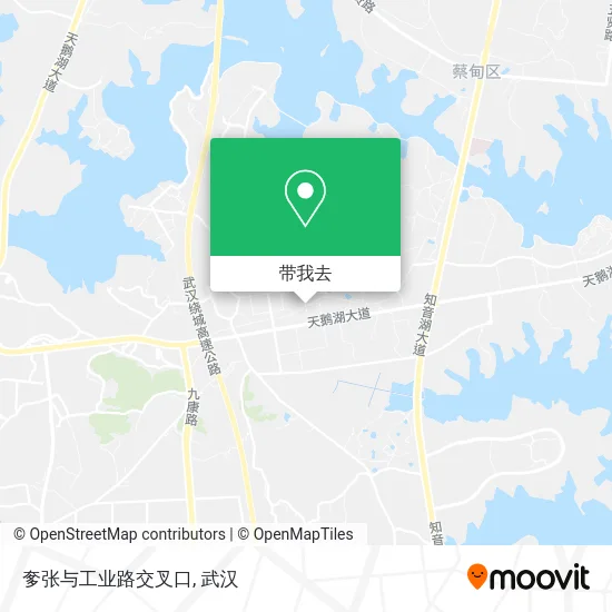 奓张与工业路交叉口地图