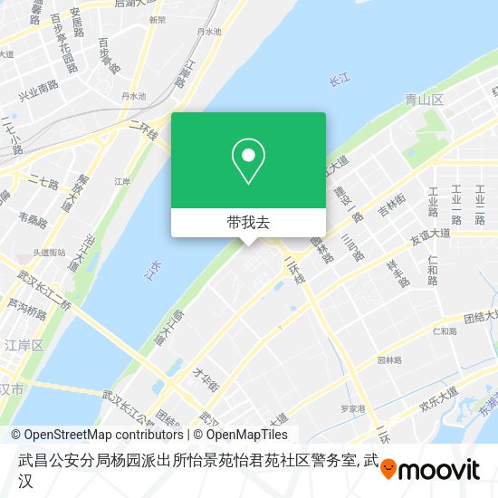 武昌公安分局杨园派出所怡景苑怡君苑社区警务室地图