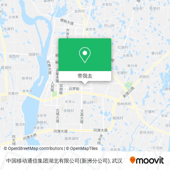 中国移动通信集团湖北有限公司(新洲分公司)地图