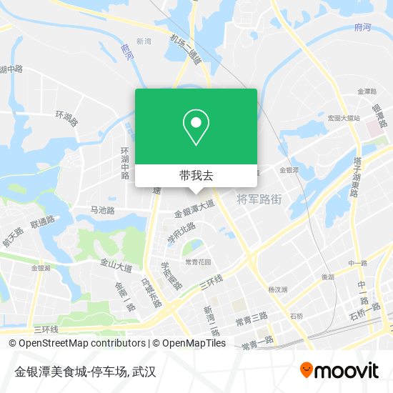 金银潭美食城-停车场地图