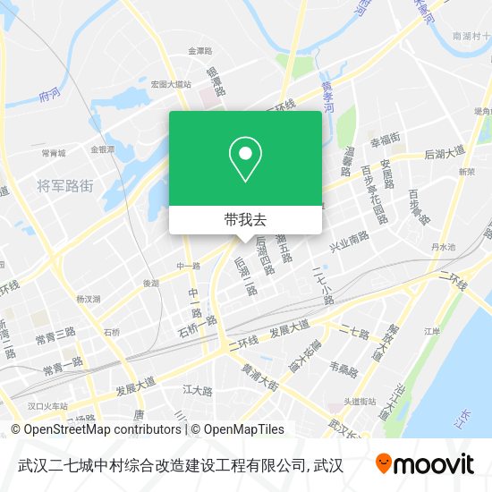 武汉二七城中村综合改造建设工程有限公司地图