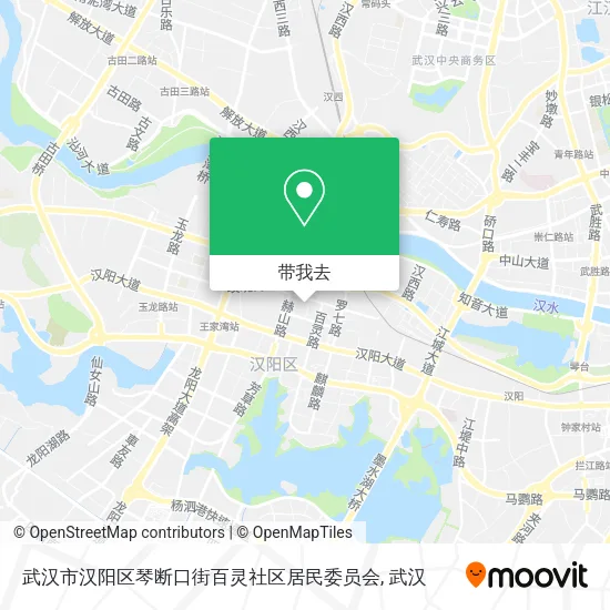武汉市汉阳区琴断口街百灵社区居民委员会地图