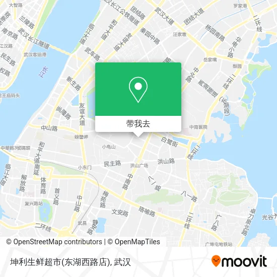 坤利生鲜超市(东湖西路店)地图