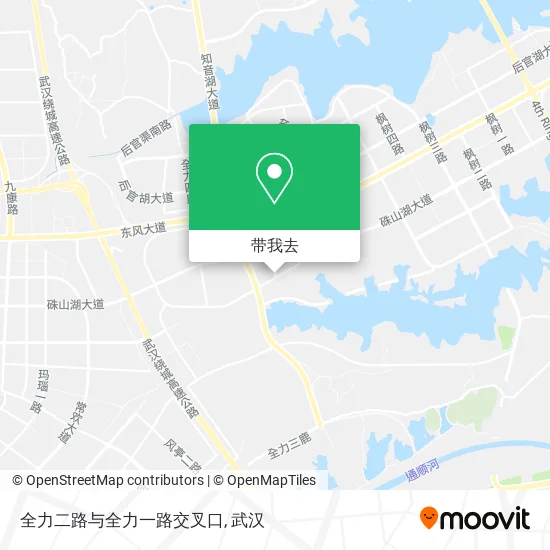 全力二路与全力一路交叉口地图