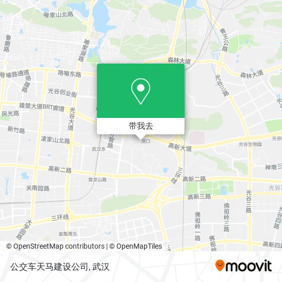 公交车天马建设公司地图