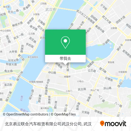北京易云联合汽车租赁有限公司武汉分公司地图