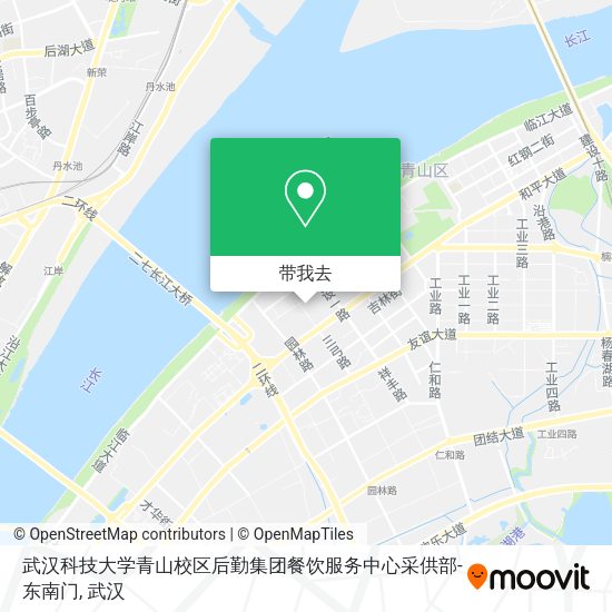 武汉科技大学青山校区后勤集团餐饮服务中心采供部-东南门地图