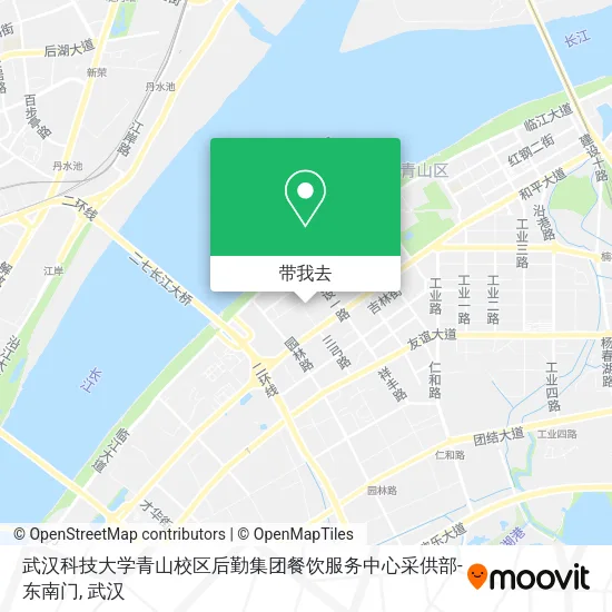 武汉科技大学青山校区后勤集团餐饮服务中心采供部-东南门地图