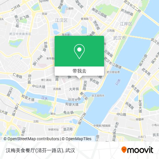 汉梅美食餐厅(清芬一路店)地图