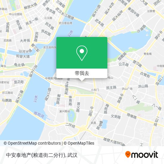 中安泰地产(粮道街二分行)地图