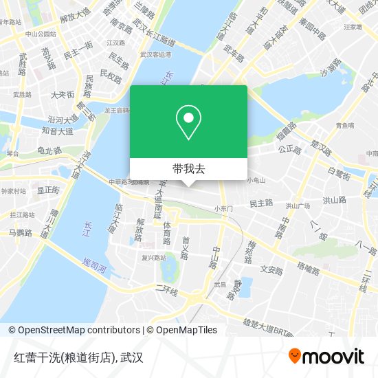 红蕾干洗(粮道街店)地图