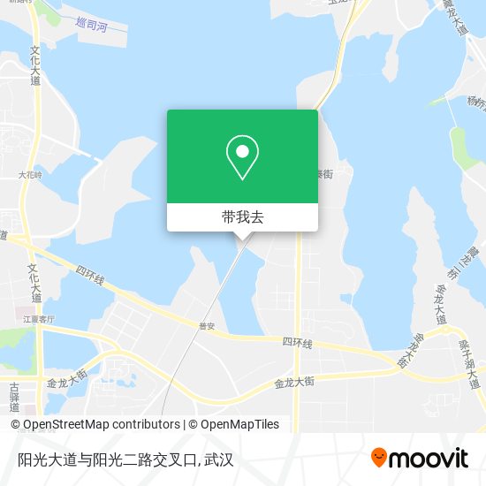 阳光大道与阳光二路交叉口地图