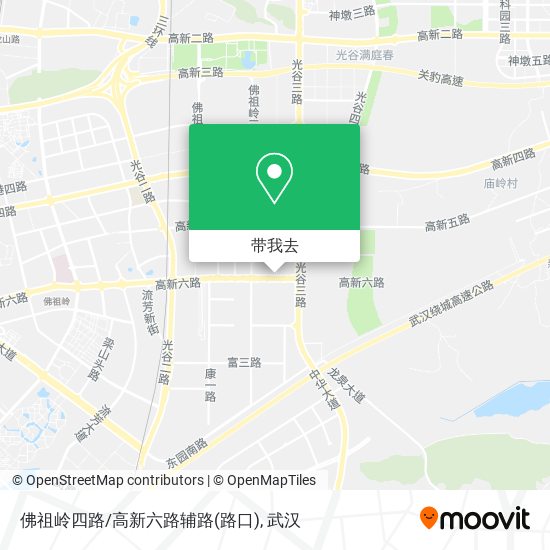 佛祖岭四路/高新六路辅路(路口)地图