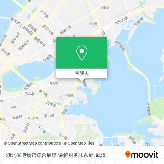 湖北省博物馆综合展馆-讲解服务联系处地图
