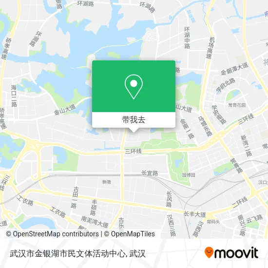 武汉市金银湖市民文体活动中心地图