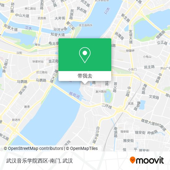 武汉音乐学院西区-南门地图