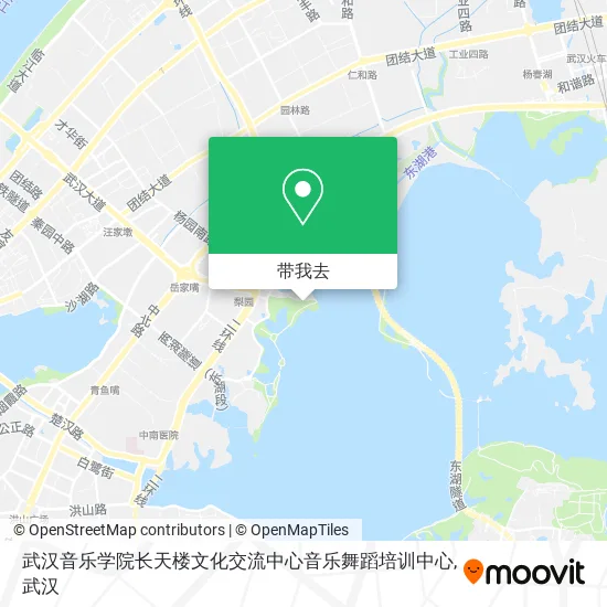 武汉音乐学院长天楼文化交流中心音乐舞蹈培训中心地图