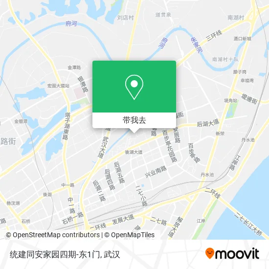 统建同安家园四期-东1门地图
