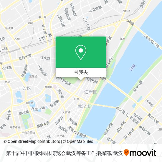 第十届中国国际园林博览会武汉筹备工作指挥部地图