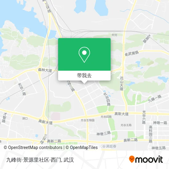 九峰街·景源里社区-西门地图