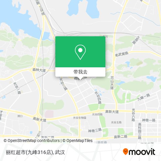丽红超市(九峰316店)地图