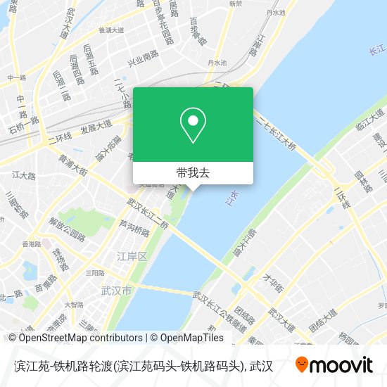 滨江苑-铁机路轮渡(滨江苑码头-铁机路码头)地图