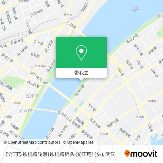 滨江苑-铁机路轮渡(铁机路码头-滨江苑码头)地图
