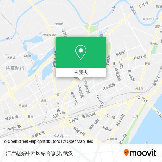 江岸赵娟中西医结合诊所地图