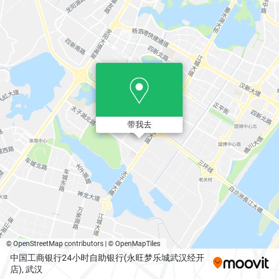 中国工商银行24小时自助银行(永旺梦乐城武汉经开店)地图