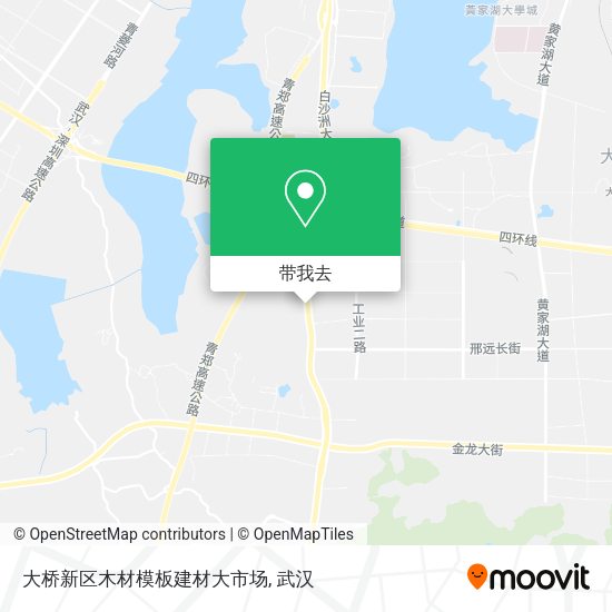 大桥新区木材模板建材大市场地图