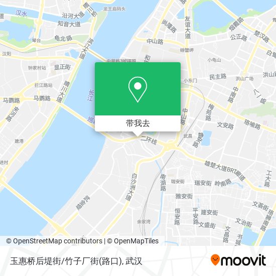 玉惠桥后堤街/竹子厂街(路口)地图