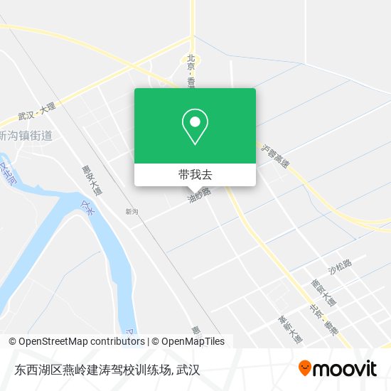 东西湖区燕岭建涛驾校训练场地图
