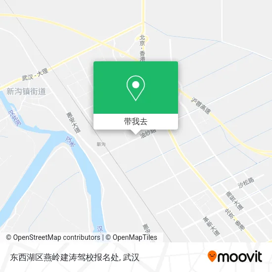 东西湖区燕岭建涛驾校报名处地图