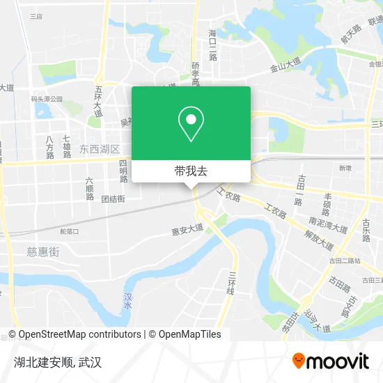 湖北建安顺地图