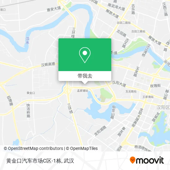 黄金口汽车市场C区-1栋地图