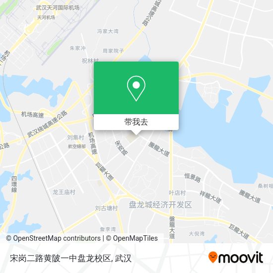 宋岗二路黄陂一中盘龙校区地图