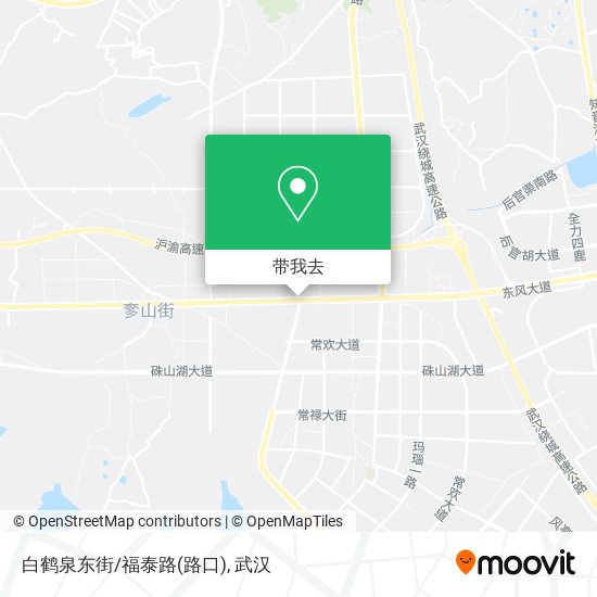 白鹤泉东街/福泰路(路口)地图