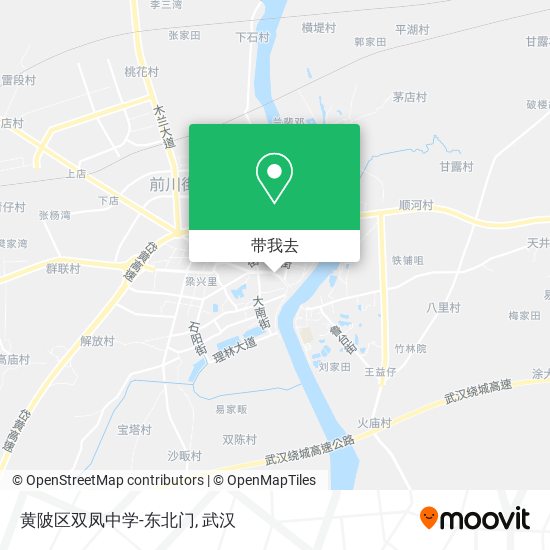 黄陂区双凤中学-东北门地图