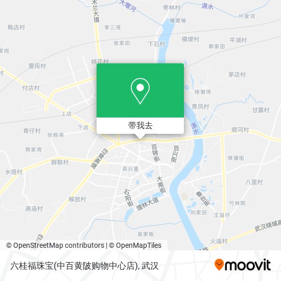 六桂福珠宝(中百黄陂购物中心店)地图