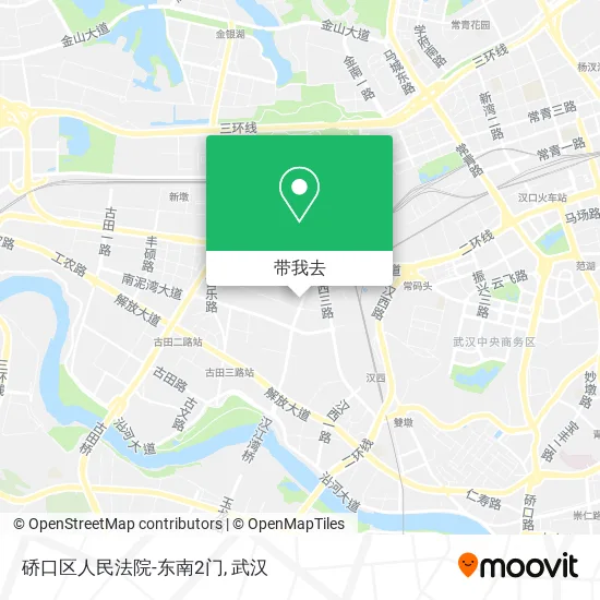 硚口区人民法院-东南2门地图